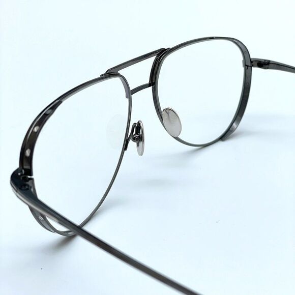 NEW Tom Ford TF5658 008 Shiny Gunmetal Aviator Unisex Eyeglasses - Picture 11 of 13